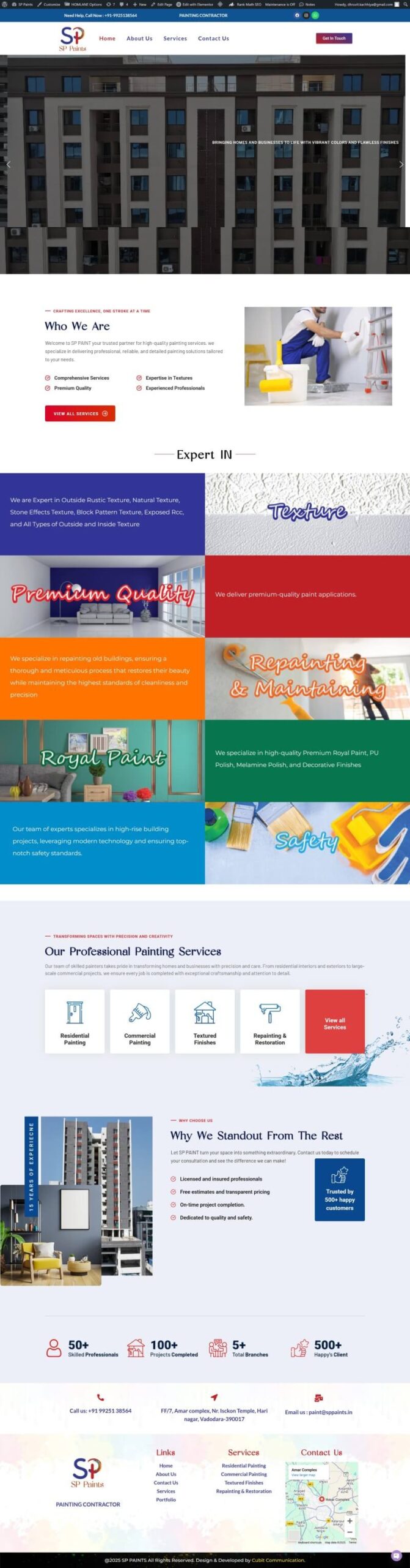 Sp Paints Website